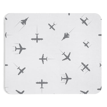 AIRPLANES WHITE - MOUSE PAD Printify
